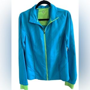 Champion blue and lime light spring windbreaker